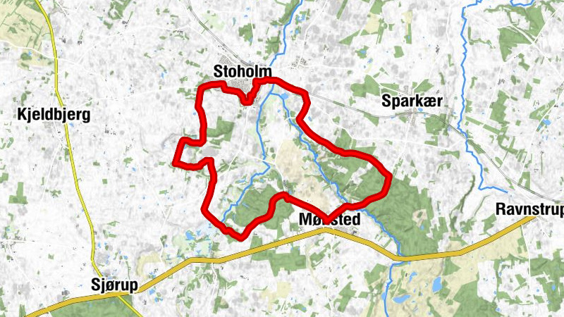 Mønsted - Daugbjerg Kalkgruber - Stoholm - Stoholm Gårde