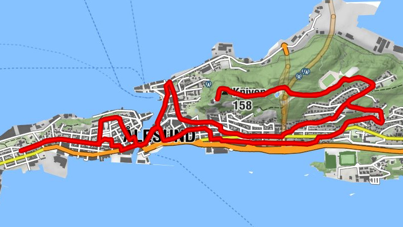 Ålesund - Ålesund kirke - Aksla - Kniven