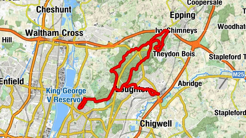 Debden - Strawberry Hill - Pole Hill - Wellington Hill