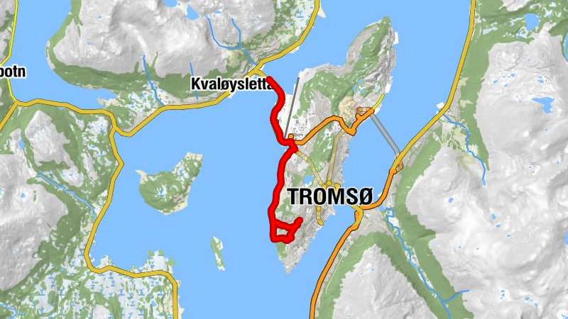 Tromsø - Nordre Hansmark - Nordheim - Røstbakktoppen