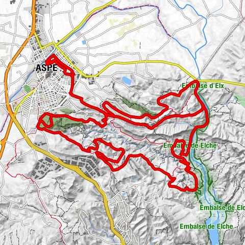 Aspe - Altos de Fernando - Tunel de Upanel - Sierra Negra