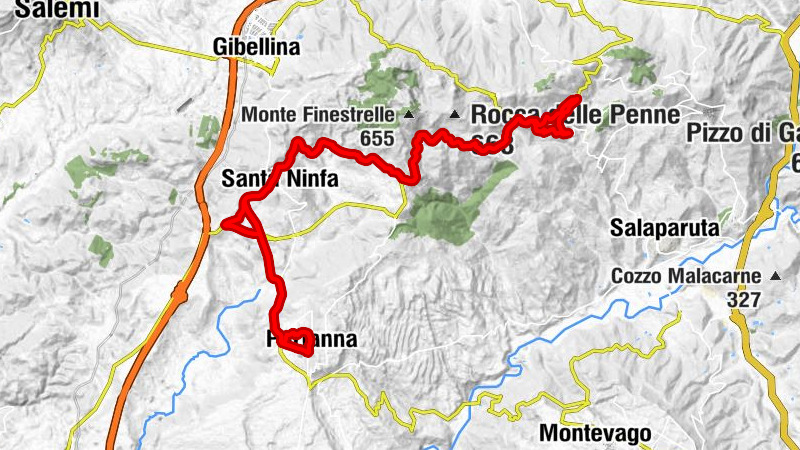 Partanna - Chiesa di San Biagio - Parco dei Pini - Il Cretto di Burri