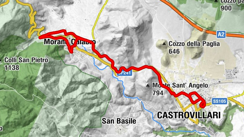 Castrovillari - Morano Calabro - S. Nicola - Torrente S. Nicola