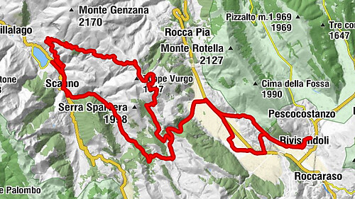 Rivisondoli - La Portella - Chiesa di Santa Maria della Valle - Chalet del Lago