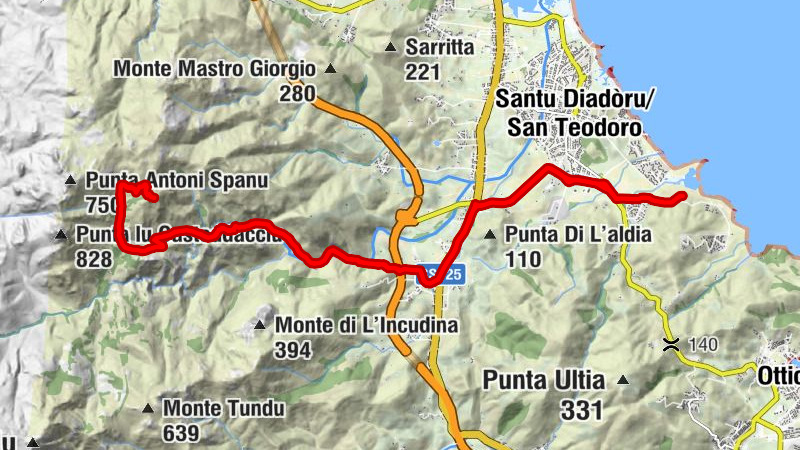 Lu Miriacheddu - Stirritoggiu - Lu Muntiggiu di la Petra II - Punta Paladimonti