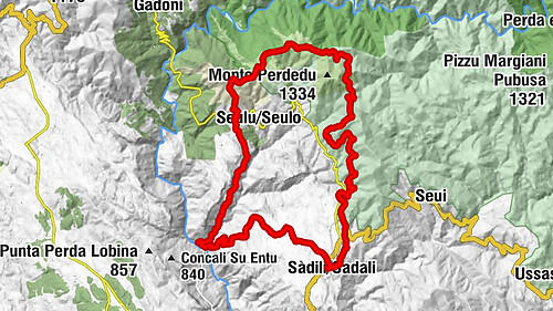 Sadali-Seulo - Sàdili/Sadali - Pitzu Erzului - Santa Barbara