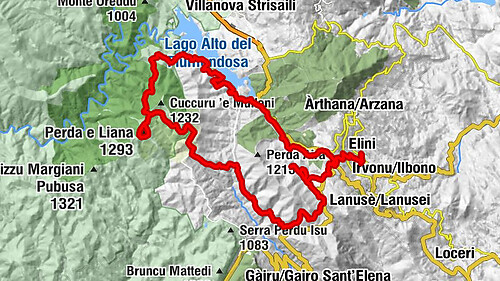 Elini-Ilbono - Elini - Fenarbu - Pinningassu