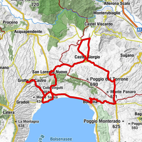 Grotte di Castro - Colle Virgutti - Bolsena - San Salvatore