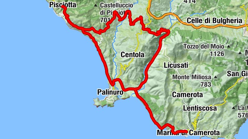 Marina di Camerota - San Severino - Foria - San Nicola