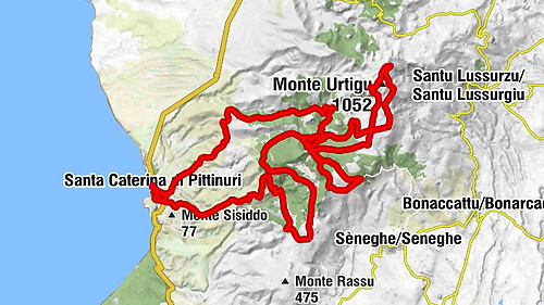 Santa Caterina di Pittinuri - Monte Entu - Monte Ferradu - Monte Conca Mele