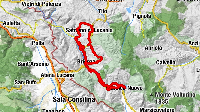 Marsico Nuovo - Bocca del Passo - Pergola - Decolla