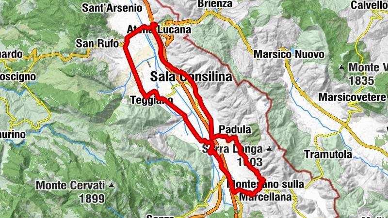Sala Consilina - Contrada Tressanti - Atena Lucana Scalo