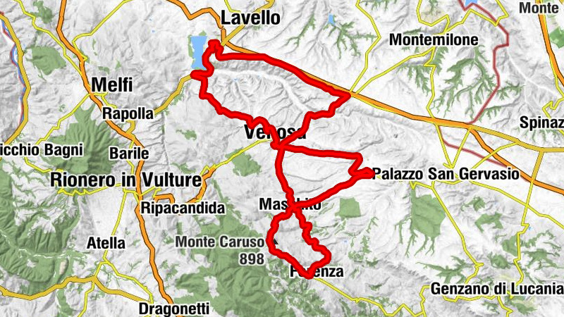 Rapolla-Lavello - Venosa - Maschito - Forenza