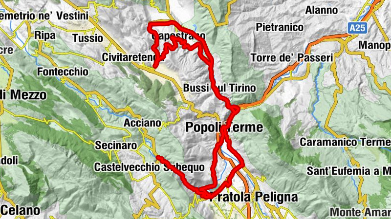 Molina-Castelvecchio Subequo - Lo Chalet - Chiesa di Santa Maria della Pace - Chiesa della Madonna del Rosario