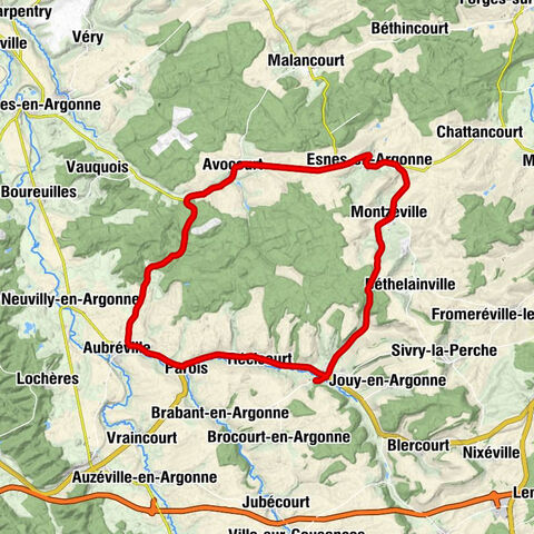 Dombasle-en-Argonne - Montzéville - Esnes-en-Argonne - Avocourt