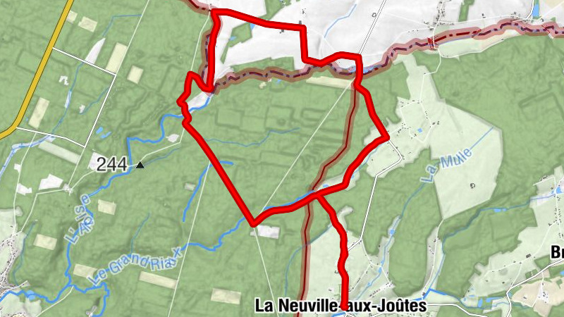 La Neuville-aux-Joûtes - Église Saint-Nicaise - Le Gravier du Bois - La Hobette