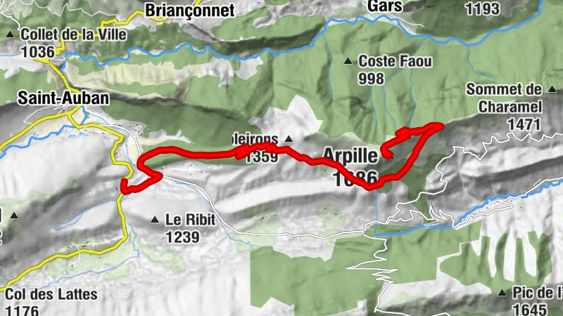 Saint-Auban - Les Hautes Baumettes - Arpille