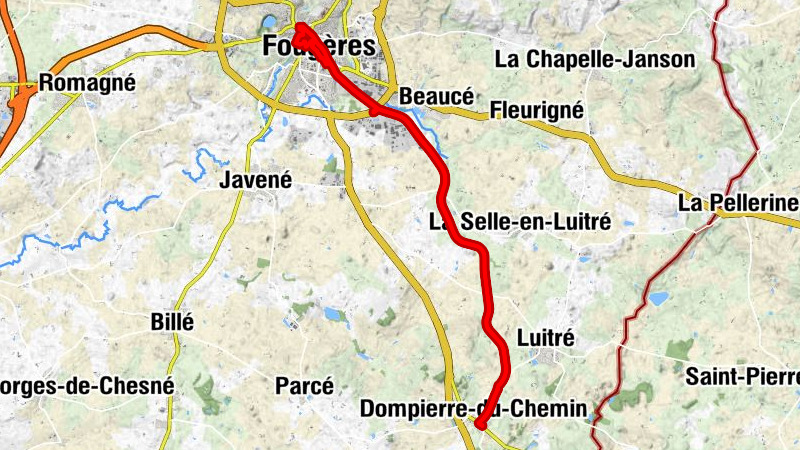 Relais du Saut Roland - Dompierre-du-Chemin - Chapelle Notre-Dame-de- Bon-Secours - Fougères