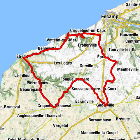 Goderville - Auberge des Voyageurs - Église Saint-Étienne - Église Sainte-Thérèse-de-l'Enfant-Jésus