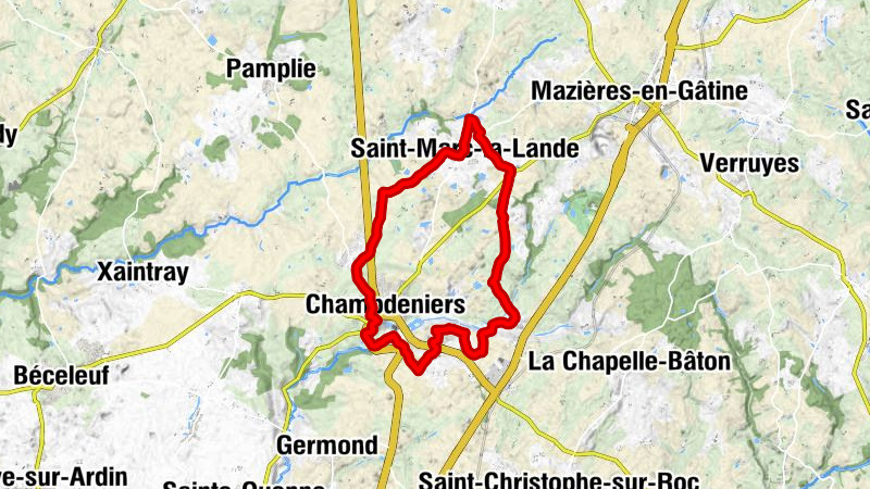 Cours - Collégiale Saint-Antoine de la Lande - Saint-Marc-la-Lande - Église Saint-Vincent