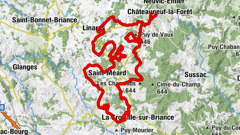 Châteauneuf-la-Forêt - Julika - La Bessade - Linards