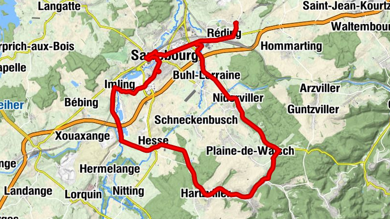 Sarrebourg - Église de l'Exaltation-de-la-Sainte-Croix - Église Saint-Pierre - Place des Marronniers