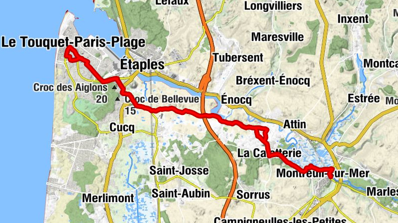 Montreuil-sur-Mer - La Grenouillère - Chapelle Notre-Dame-des-Sept-Douleurs - Église Sainte-Jeanne-d'Arc du Touquet-Paris-Plage