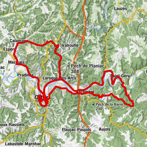 Saint-Pierre-Lafeuille - Église Saint-Georges - Église Saint-Urcisse - Église Saint-Barthélémy