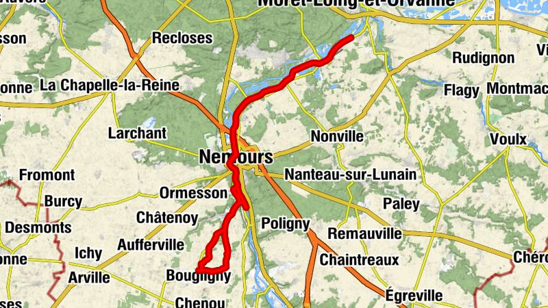 Bougligny - Quenonville - Petit Bagneaux - Nemours