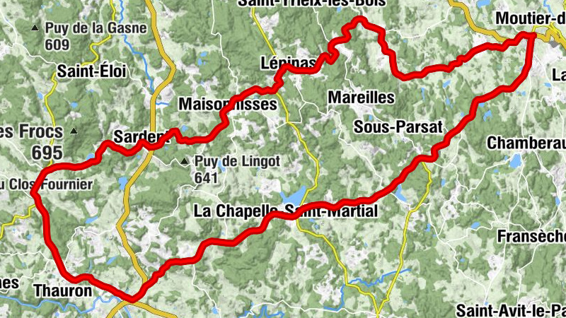 La Crêperie - Église Saint-Sylvain - Église Saint-Martial - Puy de Jaule