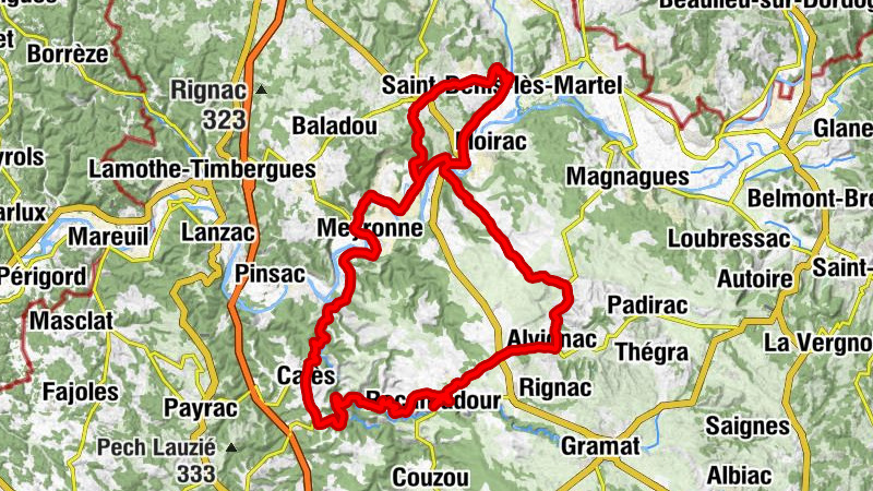 Saint-Denis-lès-Martel - Rocher Sainte-Marie - Basilique Saint-Sauveur - Malbouyssou