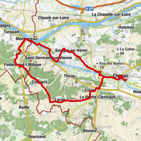 Chinon - Collégiale Saint-Martin - Église Saint-Pierre - Église Saint-Michel