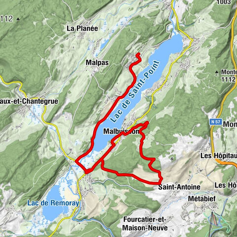 Les Grangettes - Les Creux - Saint-Point-Lac - L'Escale