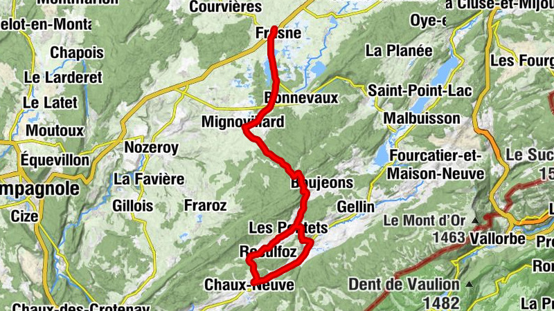 Frasne - Col du Lancier - Chapelle Saint-Antide - Église de la Visitation-de-Notre-Dame