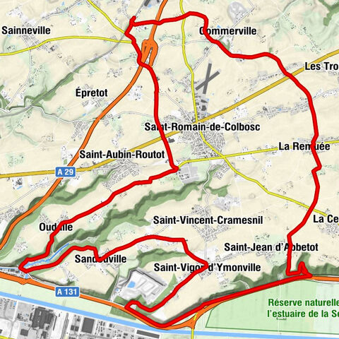 Étainhus-Saint-Romain - Oudalle - Sandouville - Saint-Vigor-d'Ymonville