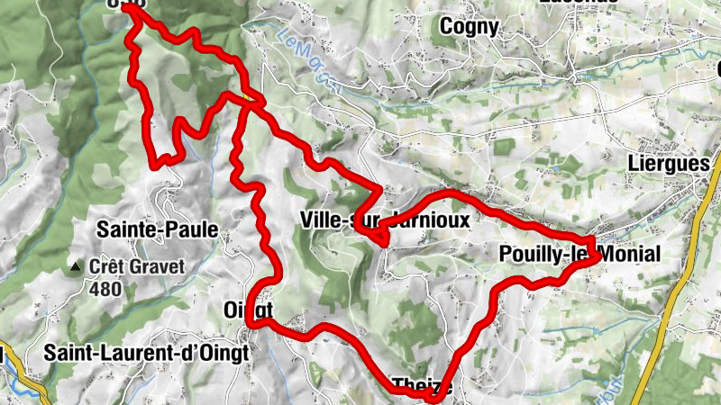 La Croix Chervet - Église Saint-Étienne - Chapelle Saint-Clair - Ville-sur-Jarnioux