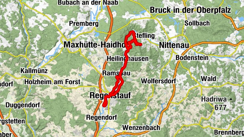 Geiseck - Hirschling - Landgasthof Heilinghausen - Regenstauf