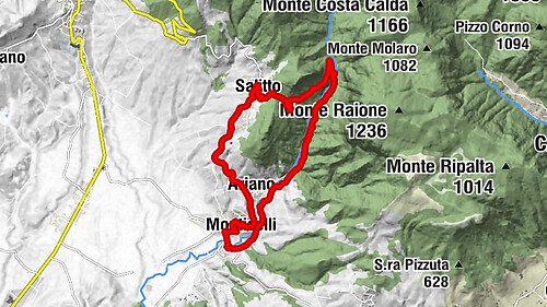 Monticelli - Ariano - Grotta dei Travertini di Olevano - Salitto