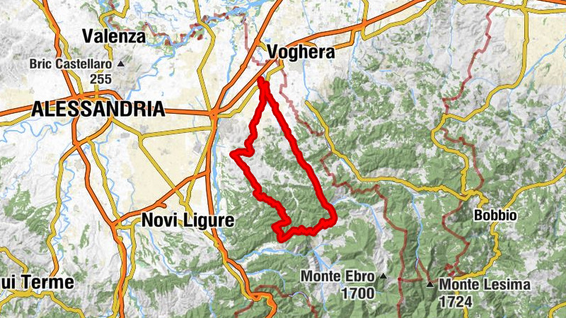Pontecurone - Monte Bosso - Monte Piasi - San Francesco