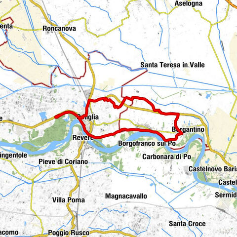 Serravalle a Po - Ostiglia - Melara - Marchese