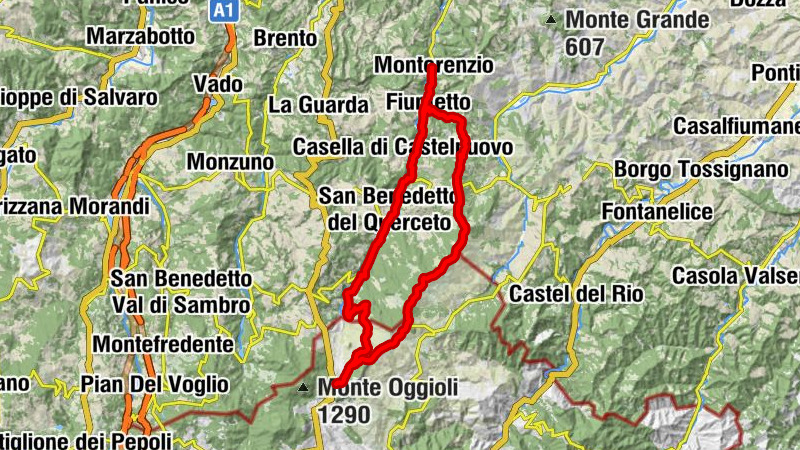 Monterenzio - Monte delle Carpenine - Sasso della Mantesca - Sasso di San Zenobi