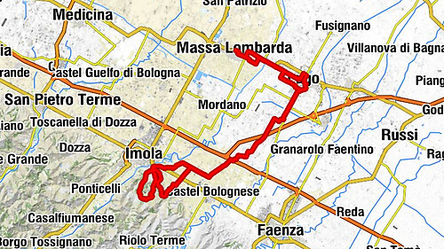 Massa Lombarda - Osteria il Boccaccio - Chiesa della Natività di San Giovanni Battista in Zello