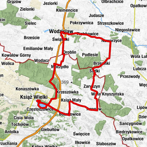 Wodzisław - Zabłocie - Książ Wielki - Kościół pw. Narodzenia Najświętszej Maryi Panny