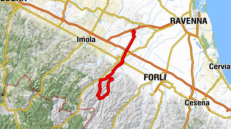 Cotignola - Chiesa dei Santi Ippolito e Lorenzo - Monte Corno - Monte Carla