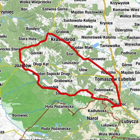 Tamta Wieś - Kościół pw. Świętego Maksymiliana Kolbe w Oseredku - Kościół pw. Nawiedzenia Najświętszej Maryi Panny - Kościół pw. Matki Bożej Królowej Polski w Bełżcu