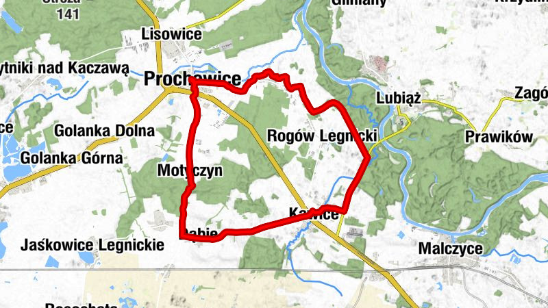 Prochowice - Kaplica cmentarna - Kościół pw. Świętego Wojciecha i Podwyższenia Krzyża Świętego - Kościół pw. Świętej Jadwigi