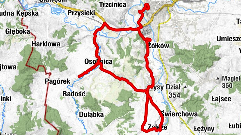 Osobnica Górna - Kościół pw. Świętego Bartłomieja Apostoła - Bazylika Matki Bożej Płaczącej z La Salette - Kościół pw. Matki Bożej Królowej Świata