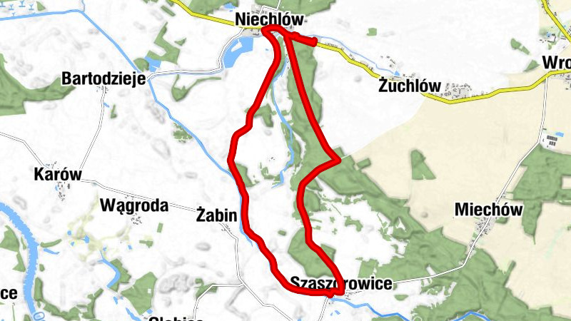 Niechlów - Szaszorowice - Żabin