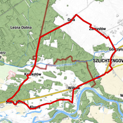 Stare Serby - Kościół pw. Świętej Jadwigi - Szlichtyngowa - Głogów