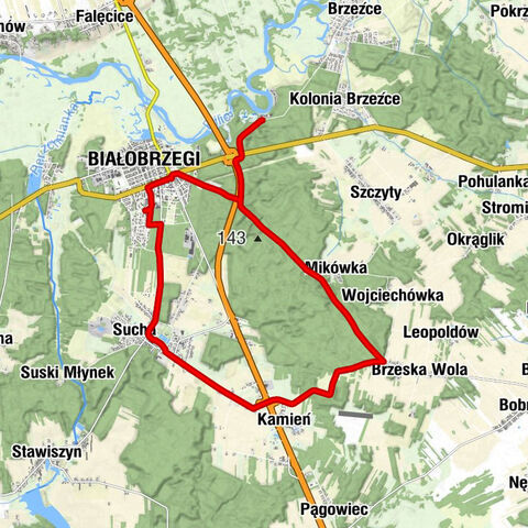 Białobrzegi - Połać - Sucha - Osiedle Reymonta